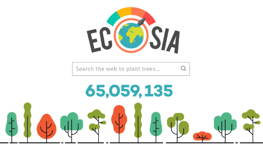 Search with eco friendly search engines to make the world a better place