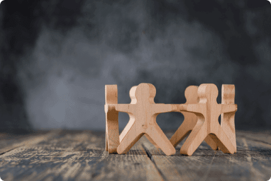 Forgiving hands for one another