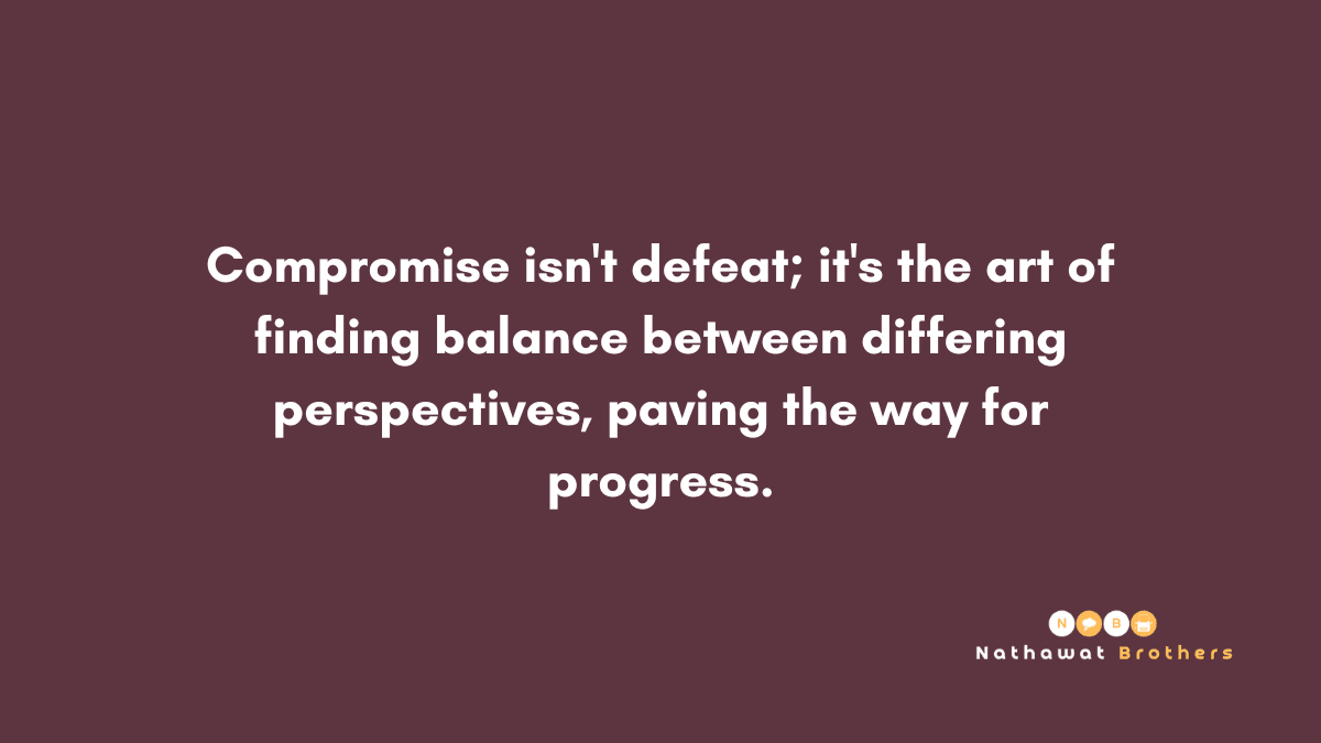 Come to an agreement through sacrifice