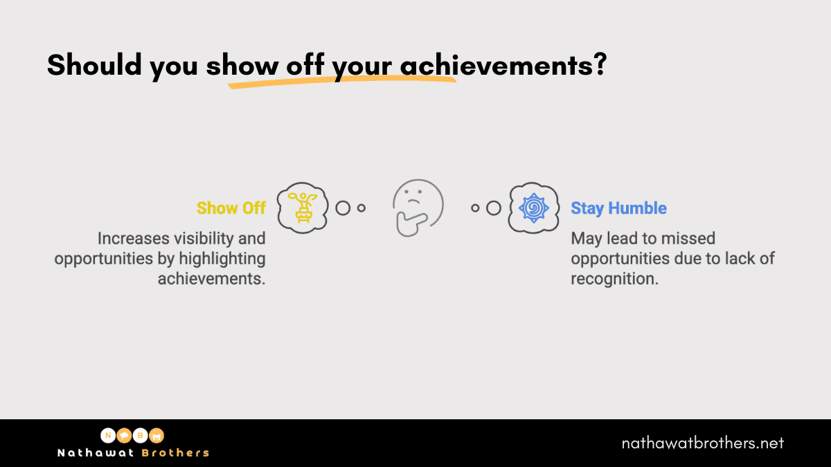 Should you show off your achievements?
