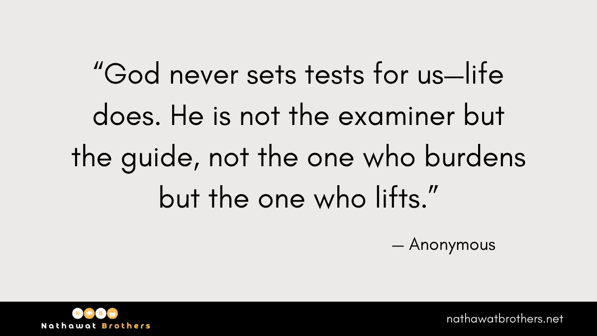 God is not behind when bad things happen