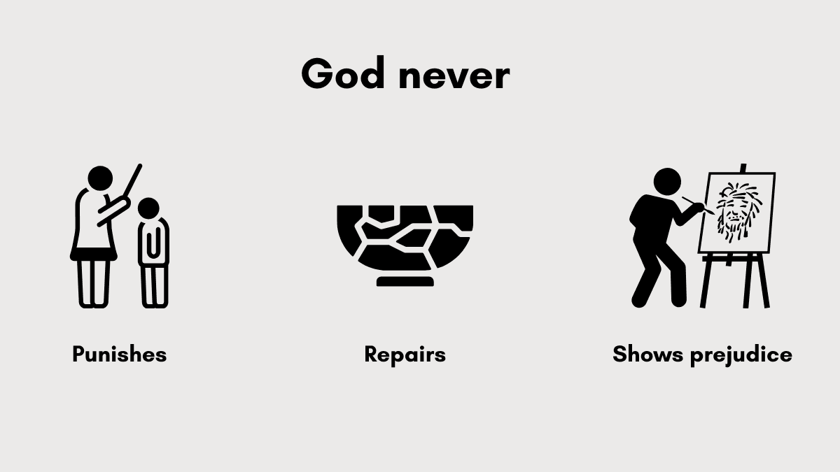 When bad things happen to good people, God never punishes, or repairs someone.