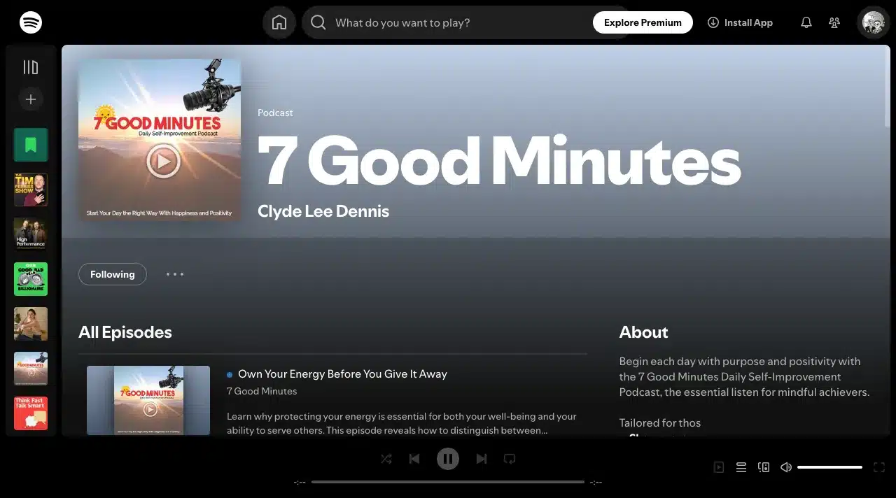 The 7 Good Minutes podcast for growth.